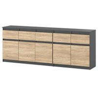 Duża Komoda 5 Szuflad Best Oleksa Szafka Pojemna Rtv Salon Sypalnia 200cm