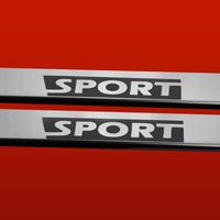 Listwa progowa JEEP WRANGLER MK3 JK SPORT Stal nierdzewna 304 połysk 2szt