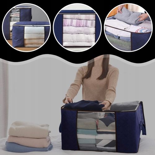 4x ORGANIZER NA UBRANIA POJEMNIK NA POŚCIEL KOŁDRĘ KOCE POKROWIEC XXL na Arena.pl