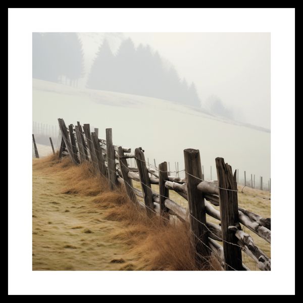 Plakat 30x30cm Spowity Mgłą zdjęcie 3