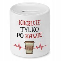 Skarbonka Dla Kierownika Kieruje Tylko Po Kawie Z Nadrukiem Ze Zdjęciem