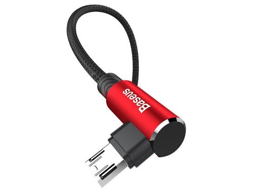 Kabel Baseus MVP Elbow kątowy dwustronny micro USB 2m Red na Arena.pl