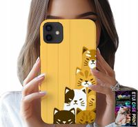ETUI DO IPHONE 13 MINI - LOVE CAT, WZORY Z KOTAMI, CASE + SZKŁO