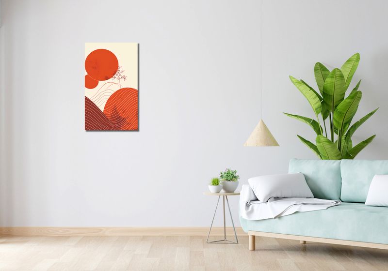 Obraz 40x70cm Ciepło Czerwieni zdjęcie 2