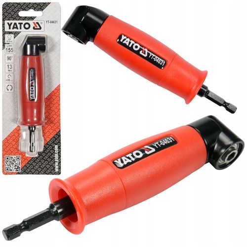 YATO ADAPTER DO BITÓW KĄTOWY UCHWYT WKRĘTARKI PRZYSTAWKA 1/4 HEX 155mm na Arena.pl