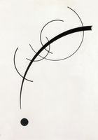 Plakat 70x100cm Free Curve to the Point,  Wassily Kandinsky Vintage