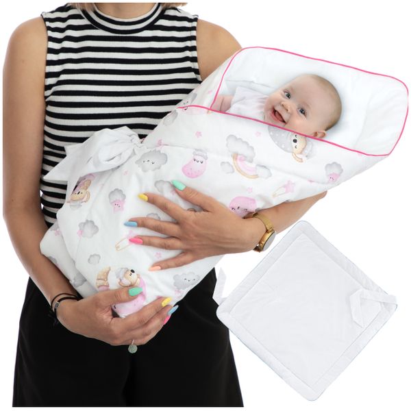 ROŻEK DLA NIEMOWLĄT 75x75 cm HOBBYKIDS ŚPIĄCY MIŚ zdjęcie 8