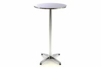 Stolik barowy składany, regulowana wysokość do 110 cm, 60cm