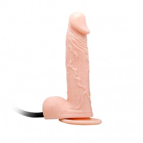 Pompowane dildo z przyssawką i jądrami zdjęcie 2