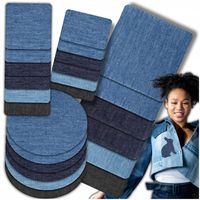 Duży zestaw łatek 24 szt łatki jeans spodnie TERMO ŁATA naprasowanki łaty