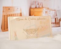 Zaproszenie, prośba o zostanie chrzestnym ze zdjęciem dziecka Pch-02