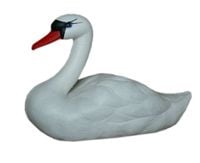 Figura ozdobna ŁABĘDŹ PŁYWAJĄCY H: 27cm ogrodowa