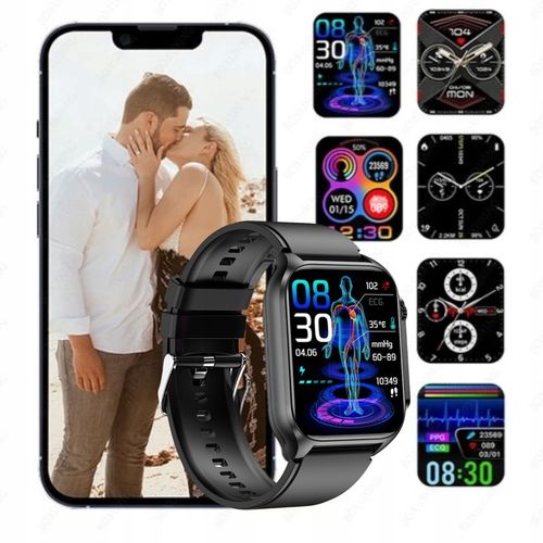 SMARTWATCH Z FUNKCJĄ POMIARU CUKRU GLUKOZA TK12 CIŚNIENIE MENU Polski WATCH na Arena.pl