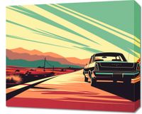 Obraz 60x50cm Droga przez Pustynię