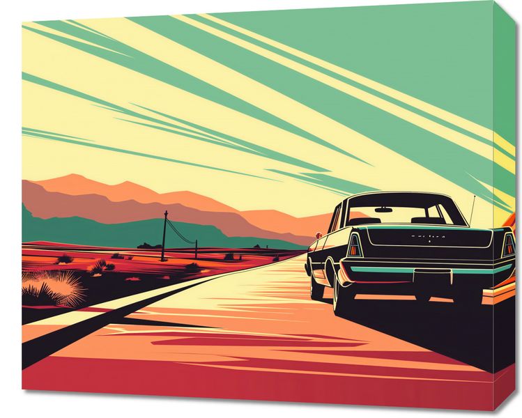 Obraz 60x50cm Droga przez Pustynię zdjęcie 1