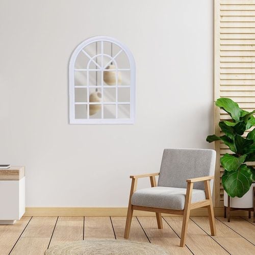 Lustro ścienne białe okno 60x45 cm na Arena.pl