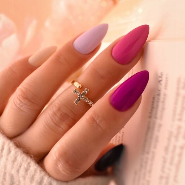 SEMILAC LAKIER HYBRYDOWY 103 ELEGANT RASPBERRY 7ml zdjęcie 3