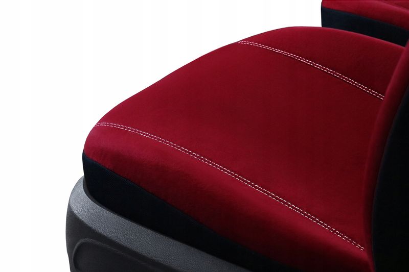 Pokrowce uniwersalne Comfort alkantara czerwone zdjęcie 5
