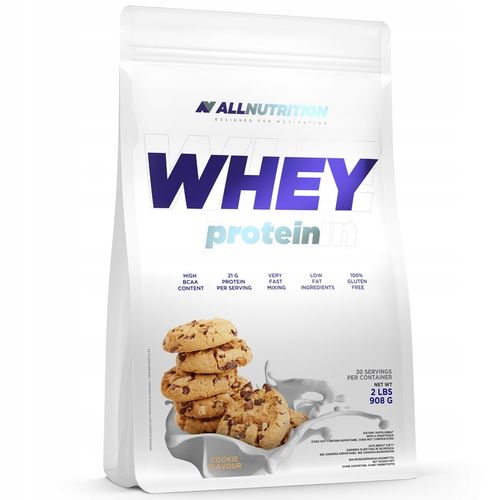ALLNUTRITION WHEY PROTEIN 908g BIAŁKO WPC SMAK CIASTKO ODŻYWKA BIAŁKOWA na Arena.pl