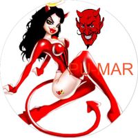 Opłatek na tort Urodziny 18 30 40 Diablica Kobieta Postać Sexy Whisky