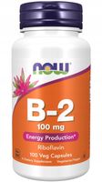 NOW FOODS B-2 100mg 100 kapsułek WITAMINA B2 RYBOFLAWINA