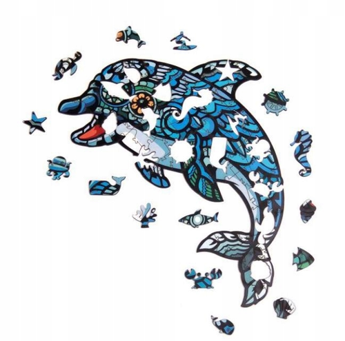 Puzzle Drewniane Eko 84 El. Delfin A4 Puza4-00702 na Arena.pl