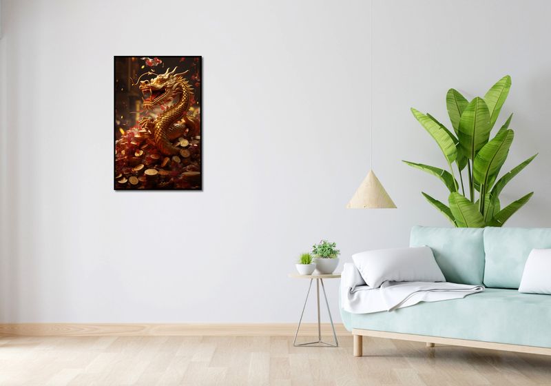 Plakat 53x81cm Smok Bogactwa zdjęcie 4