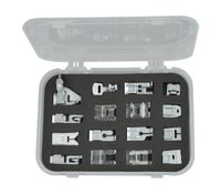 ZESTAW 16 STOPEK DO MASZYN SINGER ŁUCZNIK HUSQVARNA BROTHER I INNE +PUDEŁKO