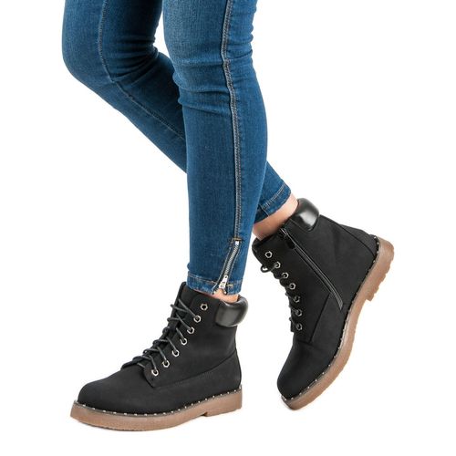 Czarne traperki r.40 na Arena.pl