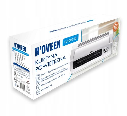 Kurtyna powietrzna N'oveen HC2000 2000 W GRZEJNIK ŚCIENNY NOVEEN na Arena.pl