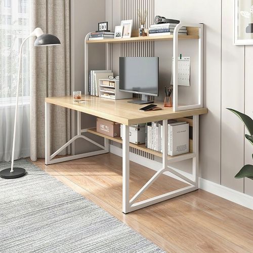 BIURKO KOMPUTEROWE JASNY DĄB LAPTOP STOLIK GAMINGOWE NOWOCZESNE LOFT na Arena.pl