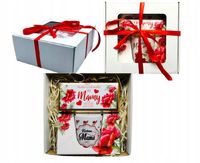 Prezent Na Dzień Mamy Matki Taty Ojca Kosz Kubek Czekolada Kochana Mama