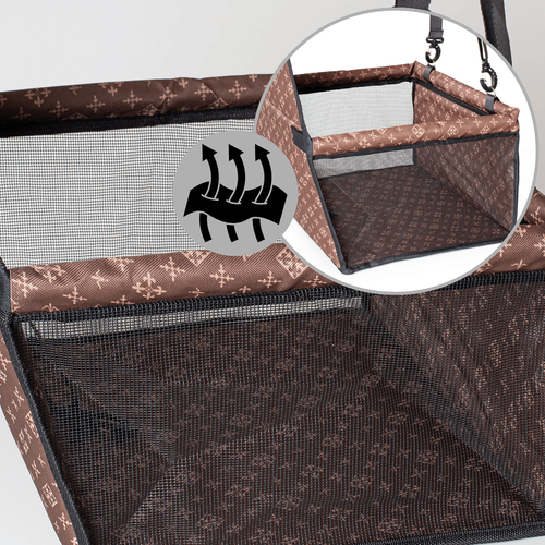 Transporter Dla Psa Do Auta - Brązowy Fotelik Podróżny na Arena.pl