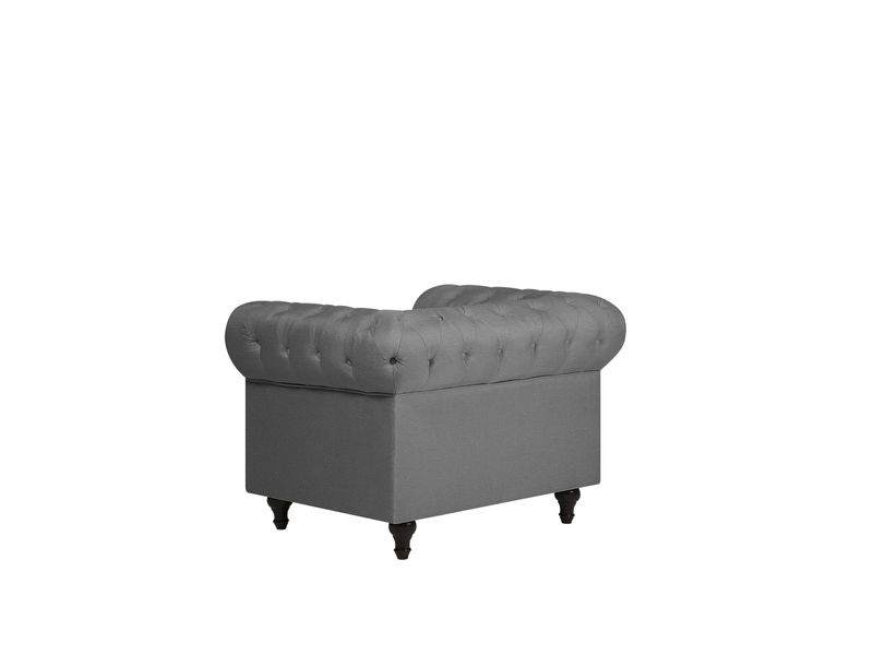 Fotel duży szary CHESTERFIELD zdjęcie 4