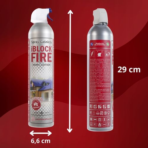 SPRAY GAŚNICZY DO DOMU iBlockFIRE Home Edition BIO SKUTECZNA DLA: A B C F E na Arena.pl