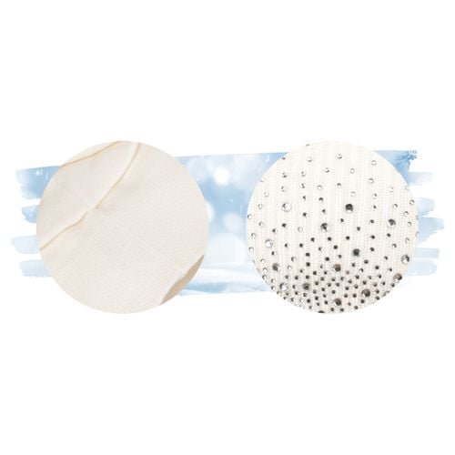 biała czapka damska z kryształkami - peterson na Arena.pl