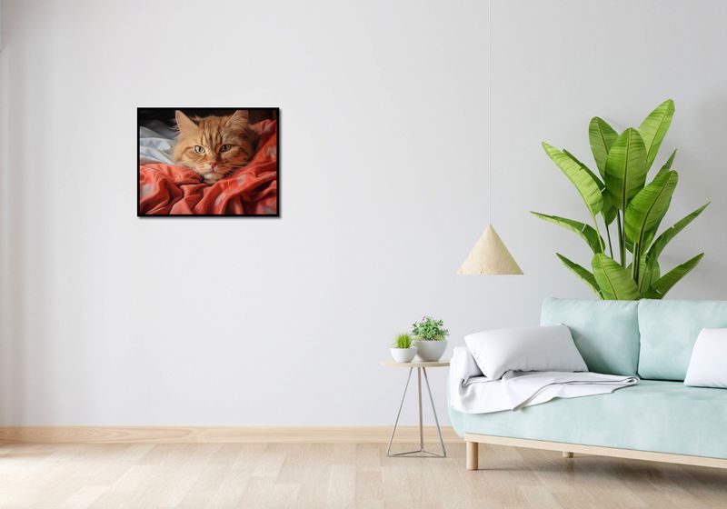 Plakat 65x50cm Mruczący Spokój zdjęcie 4