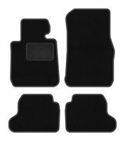 Dywaniki samochodowe welurowe do: BMW 2 F22 2014-2022 coupe czarne