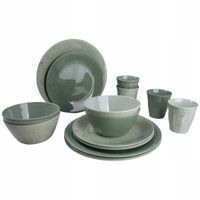 Zestaw obiadowy Mix&Match zielony 16.el Bo-Camp 6181383