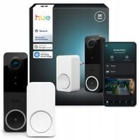 Wideodzwonek PHILIPS HUE 929003816503 Bezprzewodowy Wi-Fi Biało-czarny