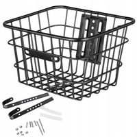 KOSZYK ROWEROWY METALOWY PRZEDNI TYLNY KOSZ NA ROWER KIEROWNICĘ BAGAŻNIK