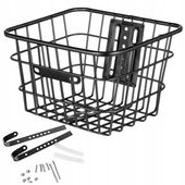 KOSZYK ROWEROWY METALOWY PRZEDNI TYLNY KOSZ NA ROWER KIEROWNICĘ BAGAŻNIK