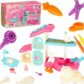 Zestaw Spa dla Zwierząt Domek Basen Wanna Akcesoria Figurki 26 Elementów