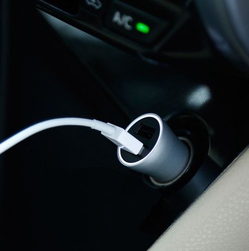 Ładowarka Samochodowa 2xUSB Baseus FastCharge 2.4A brązowy na Arena.pl