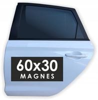REKLAMA MAGNETYCZNA magnes na samochód auto 60x30 reklama magnesowa projekt