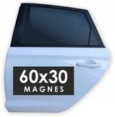REKLAMA MAGNETYCZNA magnes na samochód auto 60x30 reklama magnesowa projekt