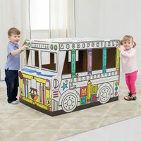 KREATYWNY DOMEK DO ZŁOŻENIA I KOLOROWANIA AUTOBUS XXL FELLOWES Bankers Box