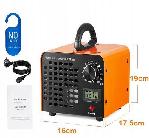 GENERATOR OZONU OZONATOR LEHMANN 60 000 MG/H TIMER na Arena.pl