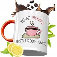 Kubek Pomarańczowy Dla Piekarza Prezent Z Nadrukiem Ze Zdjęciem