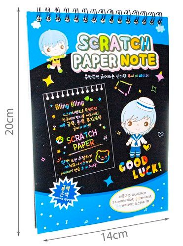 Zestaw Kartek do Zdrapywania + Drewniany Rysik zdjęcie 4